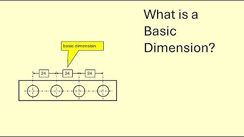 What are basic dimensions?