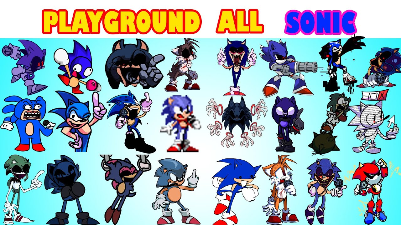 FNF Character Test, Gameplay VS My Playground, ALL Sonic Test #fypシ