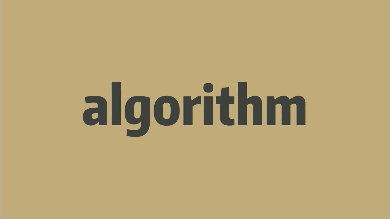 How to pronounce algorithm -Elin's english - YouTube