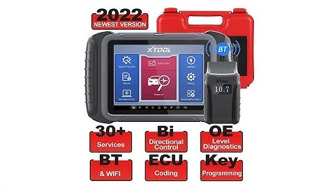 XTOOL D8BT Wireless Diagnostic Scan Tool, 2022 Newest, Bi-Directional Control, ECU Coding