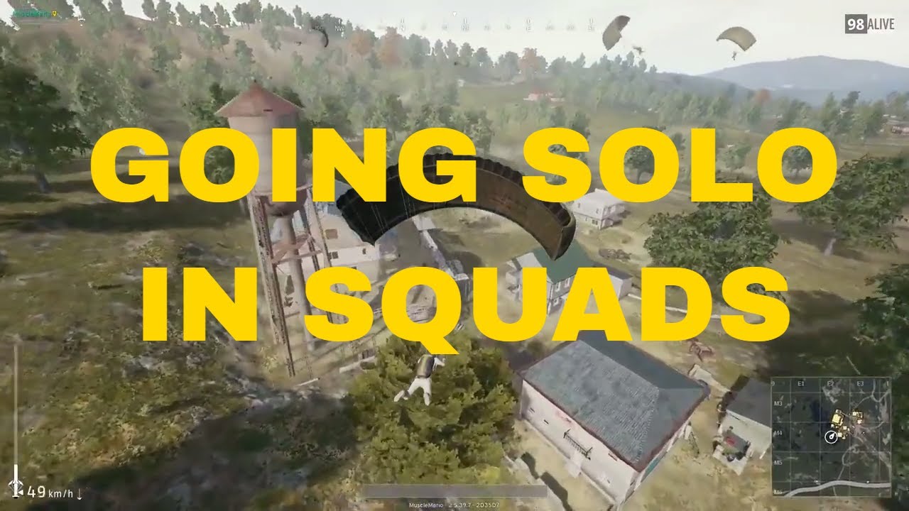 Solo vs Squad PUBG FIRST PERSON - YouTube
