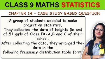 Class 9 Maths Chapter 14 Statistics Case Study Question | 9th Class DOE Support Material Case Study