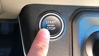 What HAPPENS if you PRESS and HOLD the start\/stop button while driving?
