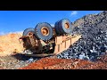 Extremely Dangerous Dump Truck Operator Wins and Fails - Biggest Heavy Equipment Machines Working !
