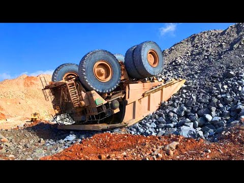 Extremely Dangerous Dump Truck Operator Wins and Fails - Biggest Heavy  Equipment Machines Working ! - YouTube