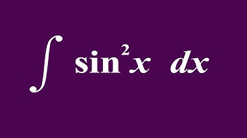 integration of  sin^2 x