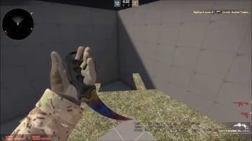CSGO : Knife Showcase : Karambit Marble Fade FN