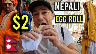 $2 Nepali Street Egg Roll in Kathmandu🇳🇵