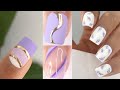 6 TRENDY spring/summer nail art designs! | purple nail art compilation gel polish chrome nails ideas