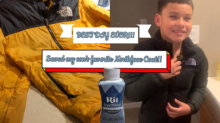 RIT MIDNIGHT NAVY FABRIC DYE SAVED MY SON’S YELLOW NORTHFACE COAT! 💛