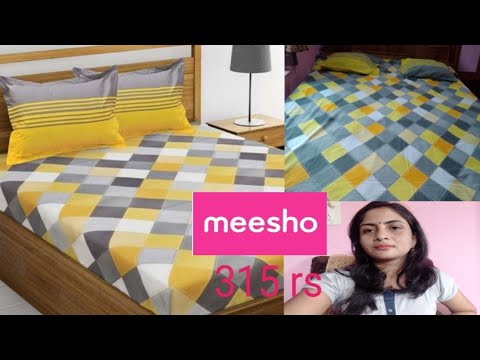 Meesho bedsheet haul under ₹300/@jpchandani vlog bedsheets.....