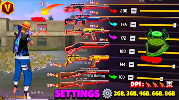All Gun Headshot Sensitivity Setting After New OB51 Update | Free Fire Max Auto Headshot Sensitivity