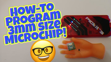 Tutorial How to program PIC 3mm chip with PicKit 3.0 and adapter.