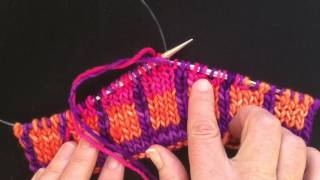 Short rows in double layer fabric