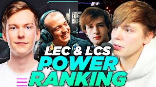 LS | RANKING EVERY SINGLE WESTERN LEAGUE PLAYER IN EVERY ROLE | LCS \& LEC Power Rankings w\/ Treatz