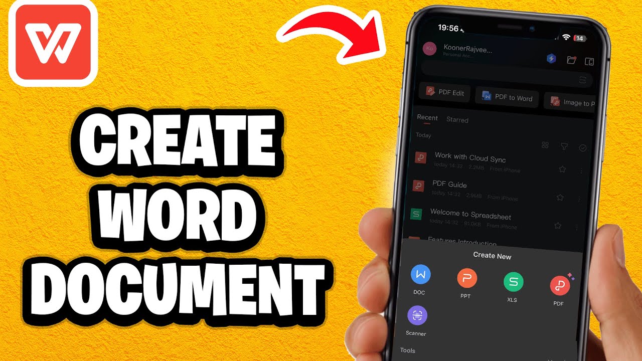 How To Create New Word Document In WPS Office On Android & iPhone ...