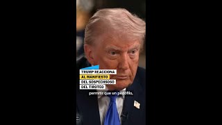 DONALD TRUMP reacciona al manifesto del TIRADOR: "No soy un pedófilo" #shorts