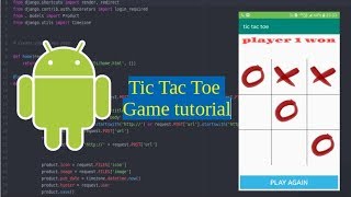 22. Tic tac toe game -  Handling two players | Android Development in Hindi screenshot 4