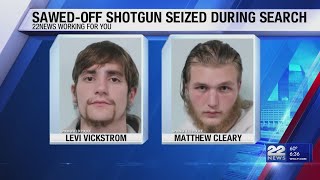 Sawed-off shotgun seized during search of Springfield apartment, 2 arrested