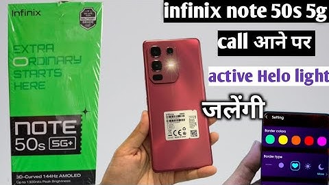 Infinix note 50s 5g call ane par active Helo light jalegi||infinix Note 50s call flash light setting