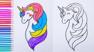 How to draw a Unicorn Easy drawings
