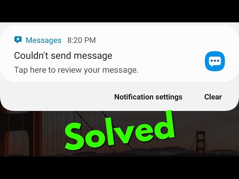 Fix Couldn&rsquo;t Send Message||Message Not Sending Problem in Samsung Mobile