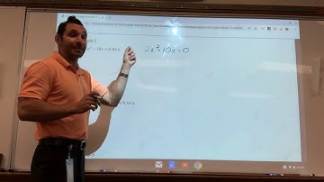 Algebra Module 1 Lesson 17: Equations Involving Factored Expressions