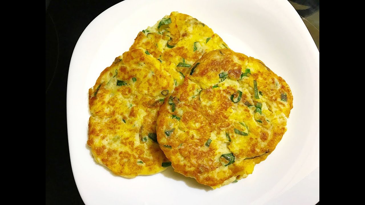 Potato Pancakes with Green Onion Recipe สอนทำแพนเค้กมันฝรั่งใส่ต้นหอม