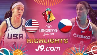USA  v CZE  | Quarter-Finals | J9 Highlights | #FIBAU19 Women's Basketball World Cup 2023
