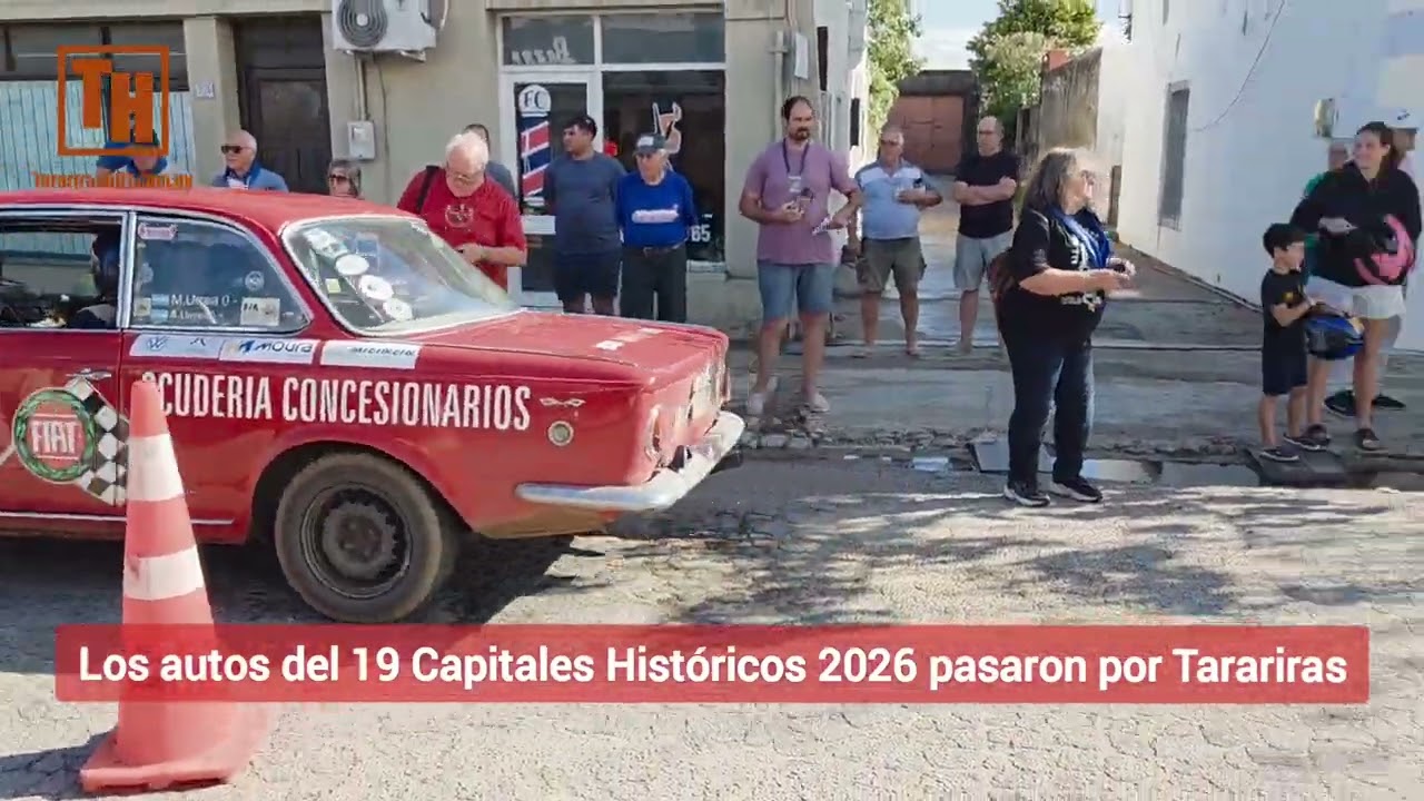 🚗 Los autos del 19 Capitales Histórico 2026 pasaron por Tarariras