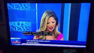 KUSI News John Broderick w/Anchor Lindsey Fukano. San Diego Pickleball popularity 7/9/23