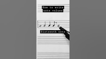 How to write note values #musictheory