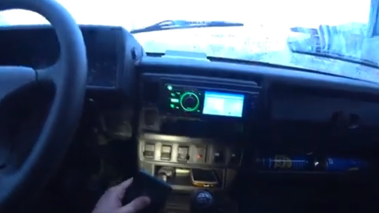 Перенос магнитолы в верх на нива 3 д новое место для телефона. - YouTube