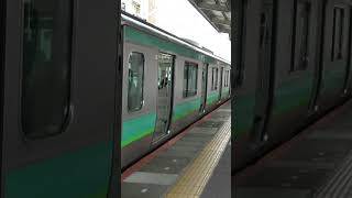 我孫子駅に到着した常磐快速線下りE231系