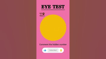 Eye Test Challenge 🔍 | Can You See the Hidden Number? 👀 #shorts #challenge