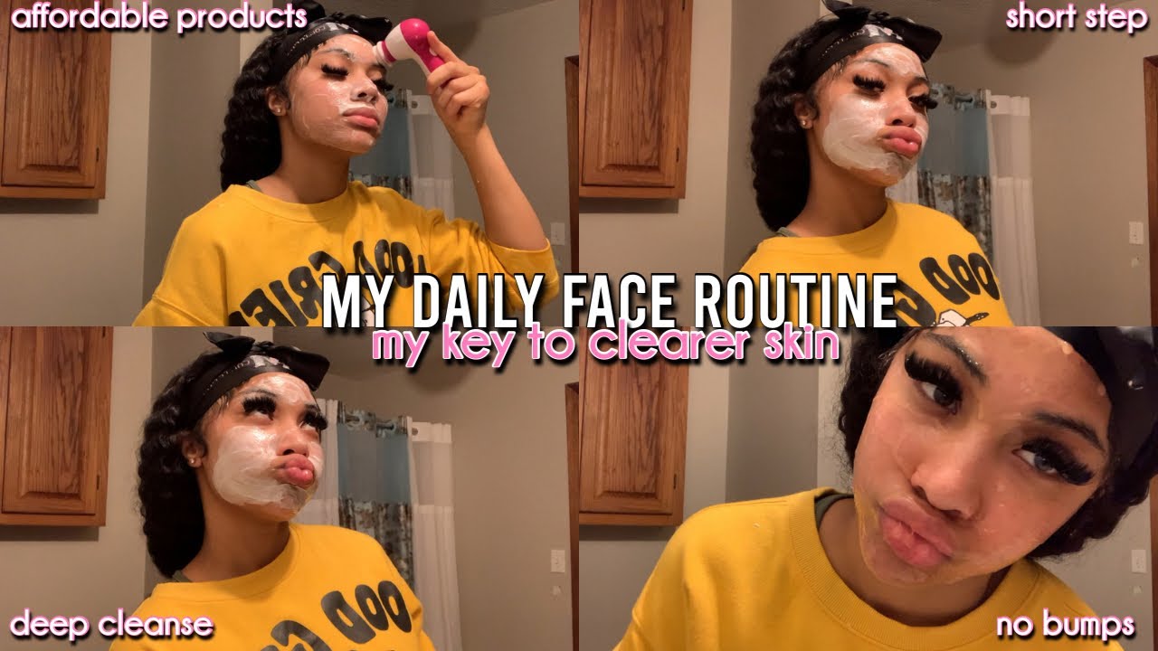 MY DAILY SKINCARE ROUTINE: *never worry about acne again literally* 🧖🏽‍♀️