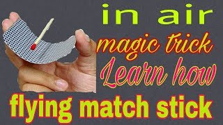 Flying match stick card in English and hindi