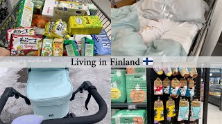 Living in Finland Vlog #8 🇫🇮 Baby is Here ❤️ | Grocery Store Shopping | K-Supermarket | Moomin