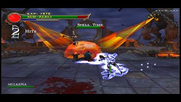 Subzero vs Kitana,Mileena,Jade | Mortal Kombat Shaolin Monks | Aethersx2 emulator