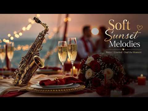 Romantic Saxophone & Soft Sunset Melodies - Deep Relaxing Sax Music for a Candlelit Dinner