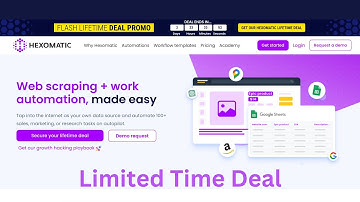 Hexomatic Lifetime Deal - Web Scraping and Workflow Automation Made Easy