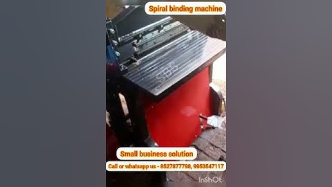 SPIRAL BINDING MACHINE | Smart Business Ideas | Automatic Machine