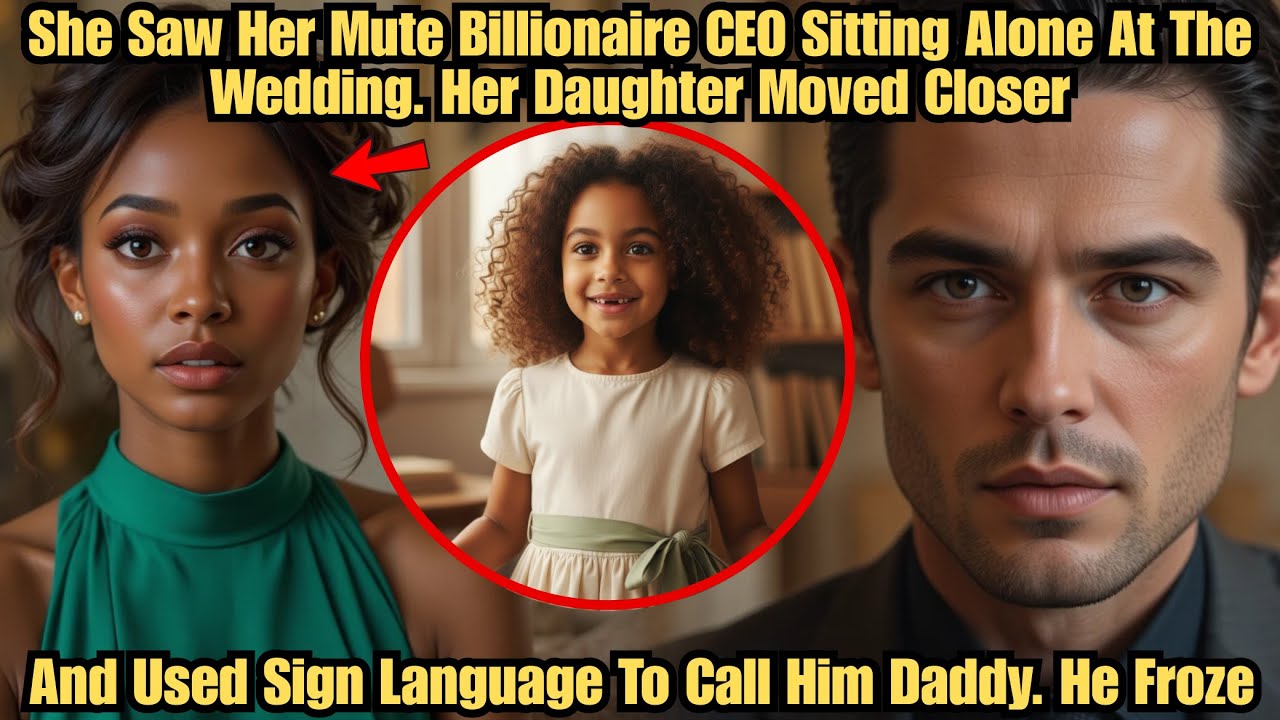 She Saw Her Mute Billionaire Ceo Sitting Alone At The Wedding. Her Daughter Moved Closer And Used...