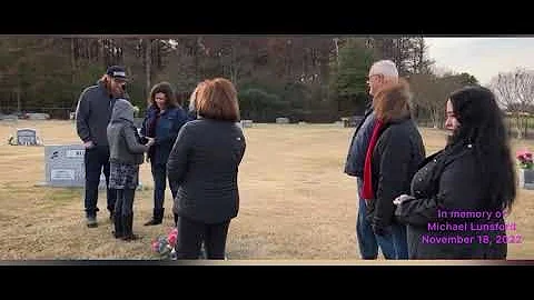 Interment of ashes In memory of Michael Lunsford