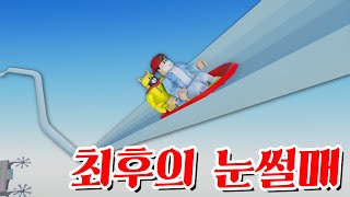 극한 눈썰매 코스에 무한으로 도전하는 타키와 포오! -타키포오 로블록스 애니