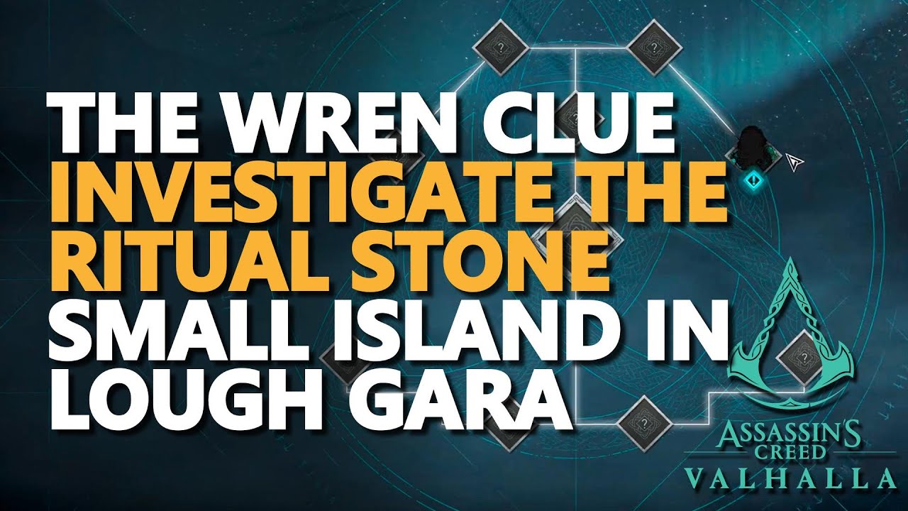 Investigate the ritual stone located on a small island in Lough Gara