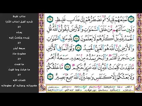 3 الصفحة 413 ألم تروا أن الله سخر لكم ما في السماوات وما في الأرض مكررة 10 مرات