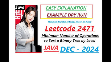 Minimum Number of Operations to Sort a Binary Tree by Level | Leetcode 2471 | Java | Developer Coder