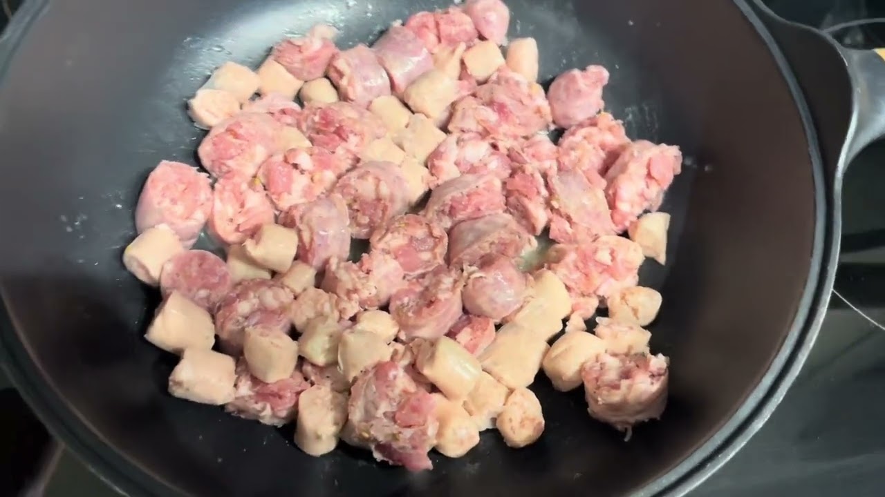 Filipino style Italian pork sausage fried rice 