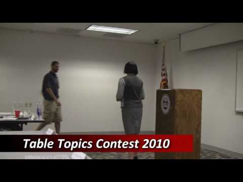 Toastmasters Table Topics Contest - Original Impromptu Speaking